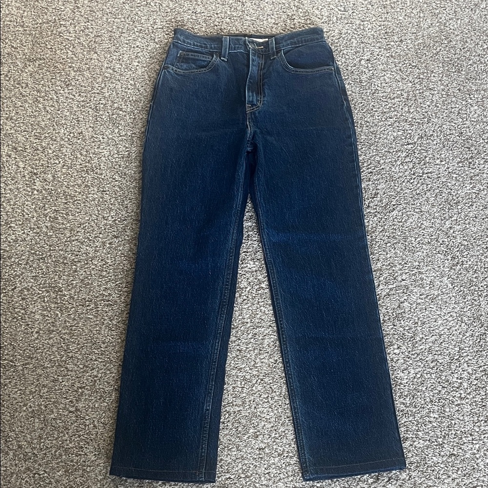 Levi's Navy 70s High Slim Straight-Leg Women’s Jeans